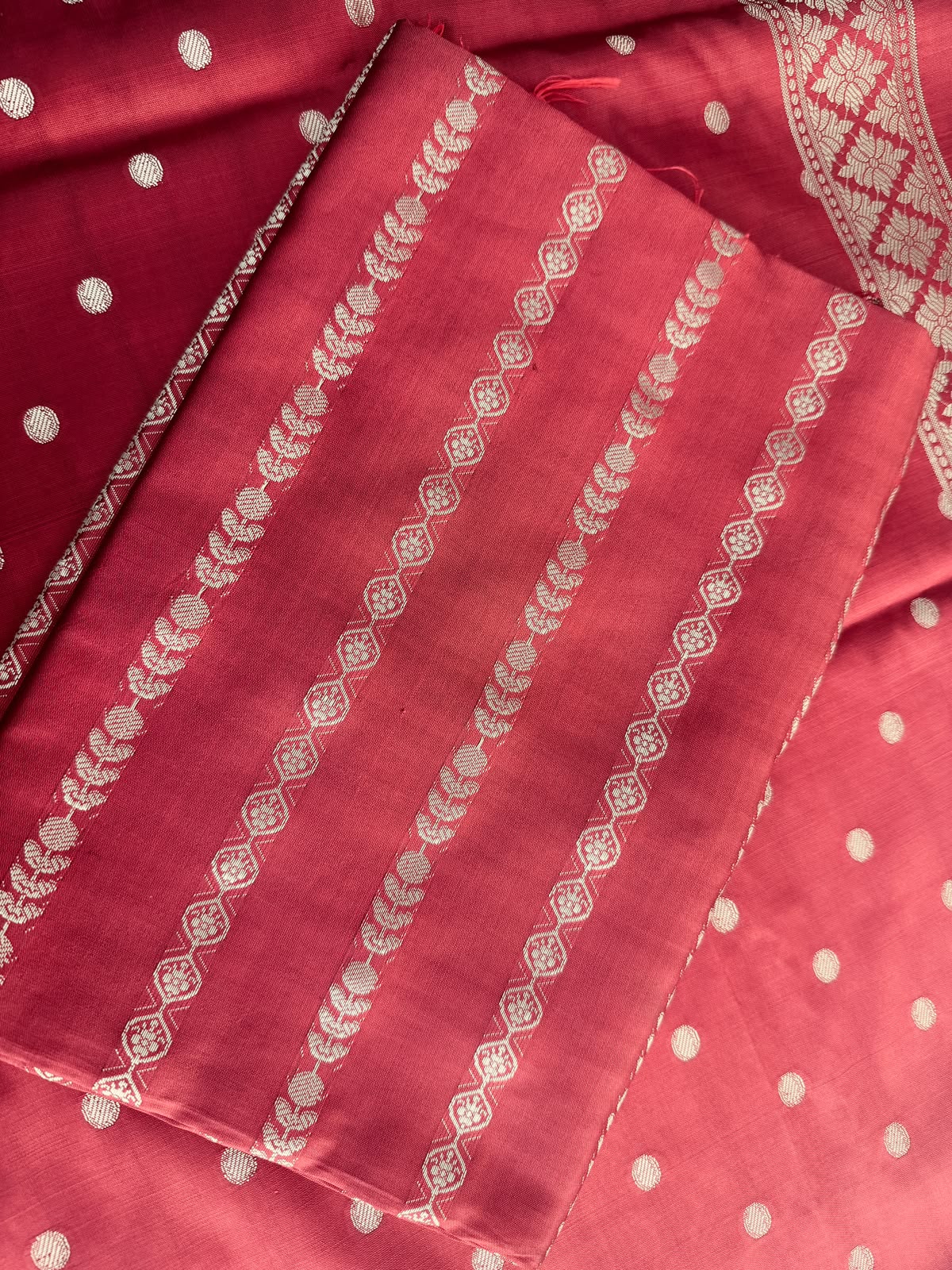 Rani Pink Banarasi Silk Suit | Elegant Festive Wear